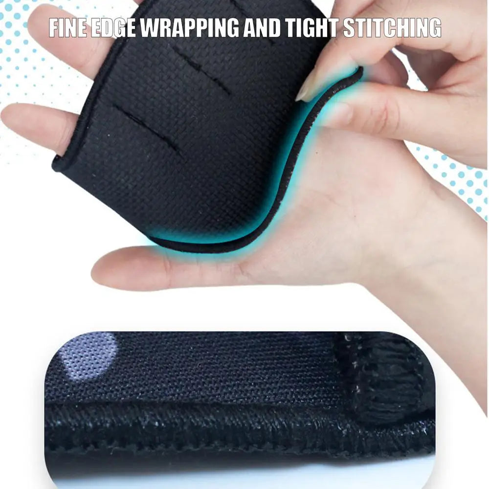 Gym Hand Grips 4 Fingers Neoprene Workout Grips The Alternative To Weight Lifting Gloves For Calisthenics Weightlifting Pull-Ups