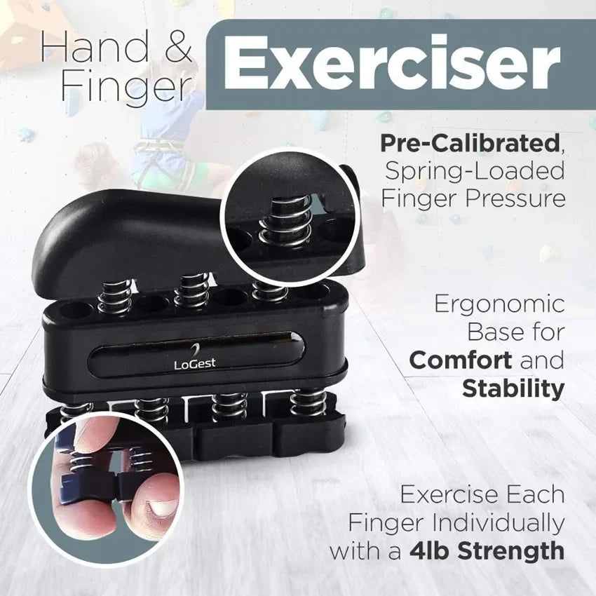 4 in 1 Hand Grips Set with Two Hand Grip Finger Trainer and Finger Rehabilitation Tool Hand Grip Strengthener