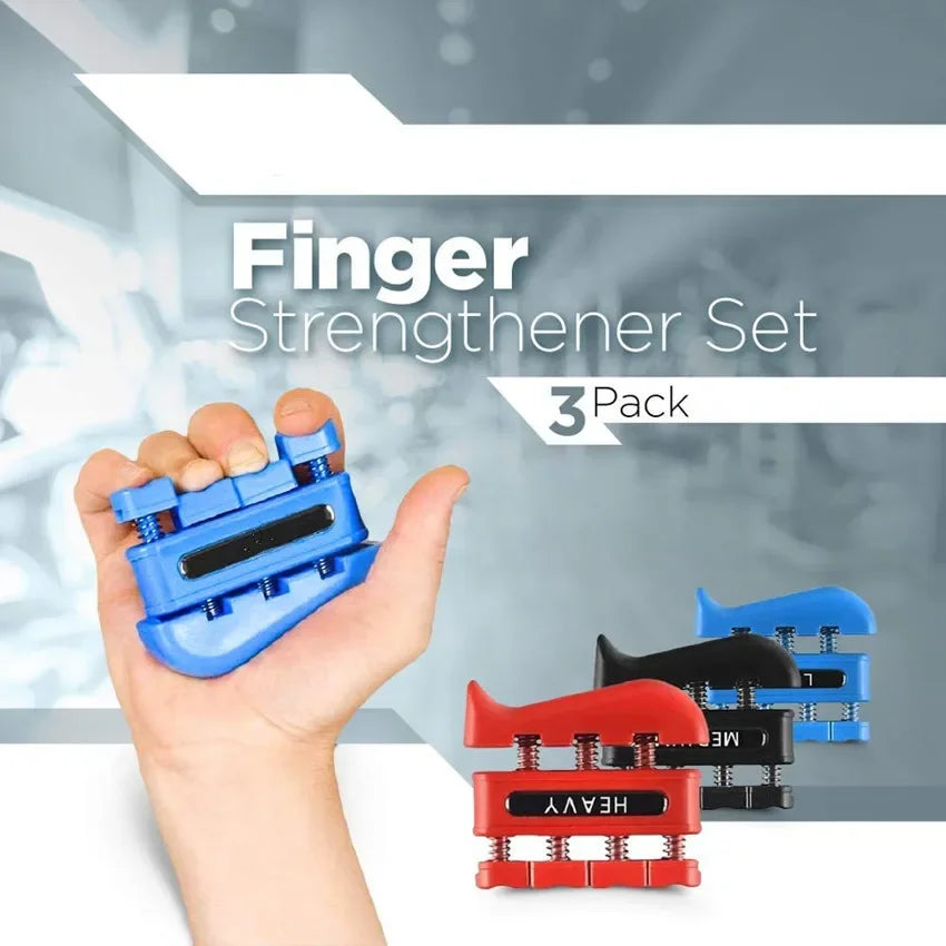 4 in 1 Hand Grips Set with Two Hand Grip Finger Trainer and Finger Rehabilitation Tool Hand Grip Strengthener