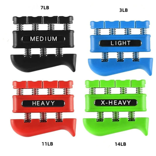 4 in 1 Hand Grips Set with Two Hand Grip Finger Trainer and Finger Rehabilitation Tool Hand Grip Strengthener