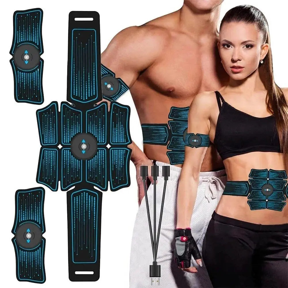 EMS Wireless Muscle Stimulator Rechargeable Fitness Hip And Abdominal Training Electric Slimming Patch Body Shaping Massager