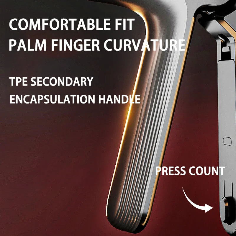 Electronic Counting Timing Grip Strength Device Adjustable Weight Fitness Hand Strength Training Grip Strength Device Hand