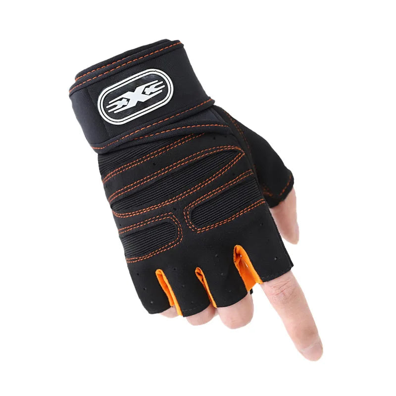Gym Gloves for Men Women Fitness Weight Lifting Wristband Gloves Body Building Training Sports Exercise Cycling Glove Shockproof