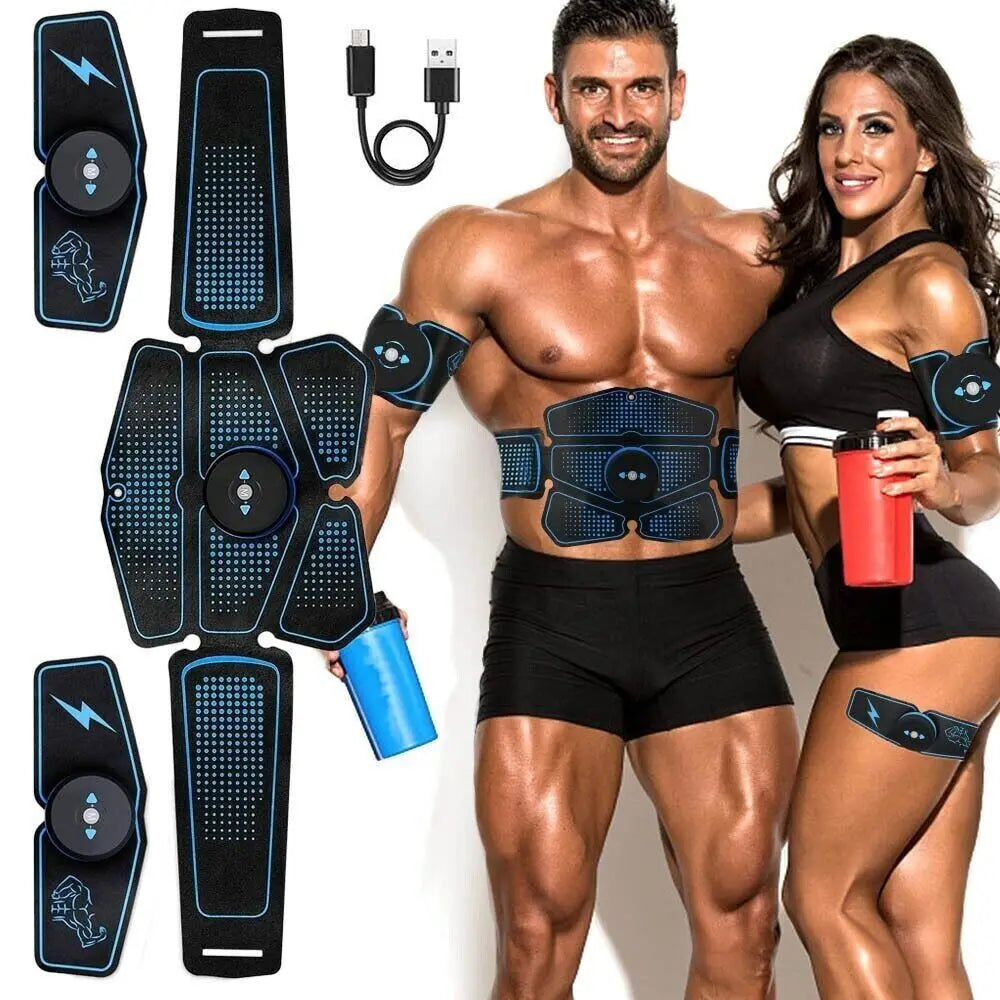 EMS Wireless Muscle Stimulator Rechargeable Fitness Hip And Abdominal Training Electric Slimming Patch Body Shaping Massager
